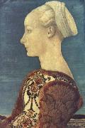 DOMENICO VENEZIANO Bildnis einer vornehmen jungen Frau oil painting